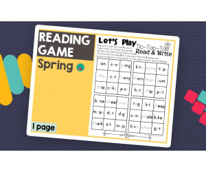 Spring Reading Tic Tac Toe