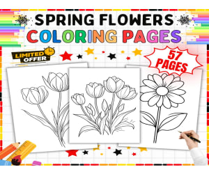 Spring Season Coloring Pages - 57 Printable Art Activity Sheets K-5