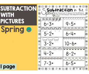 Spring Subtraction With Pictures