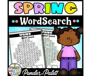 Spring Word Search Puzzles + Solution