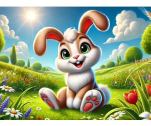 Springtime Bunny Puzzles - US Letter - Black Cutlines - EN US