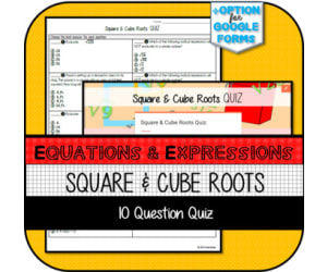 Square & Cube Root QUIZ