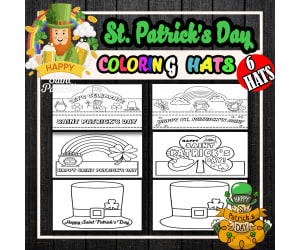 St Patrick's Day Hat Crown Craft Headband for Preschool and Kindergart