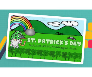 St. Patrick's Day Quarter Rest Scavenger Hunt Game