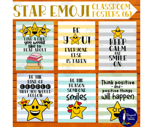 Star Emoji Classroom Posters