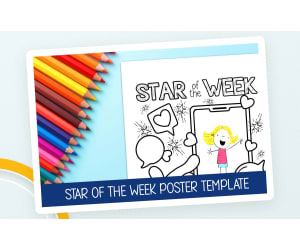 Star of the Week Template – Bulletin Board Poster