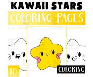 Stars Coloring Pages Worksheet Activity for Morning Work