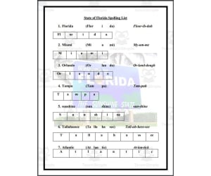 State of Florida Spelling List