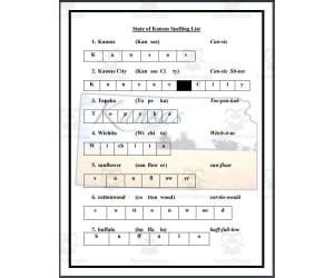 State of Kentucky Spelling List