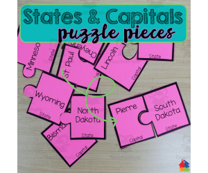 States and Capitals Puzzle