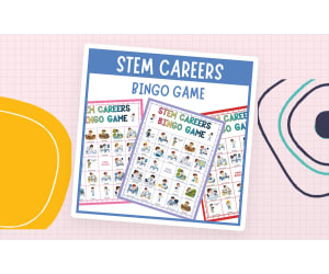 STEM Careers Bingo game Science Technology Engineering Math activities