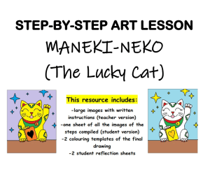 Step-By-Step Art: Maneki-Neko (The Lucky Cat)