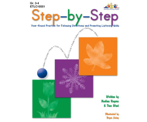 Step-by-Step - Grades 3-4: Year-Round Practice for Following Directions and Promoting Listening Skills