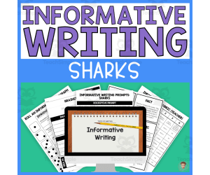 Step-by-Step Informative Writing (Shark Writing Prompts)