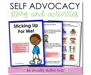 Sticking Up For Me! Social Skills Story & Activity For Boys K-2nd