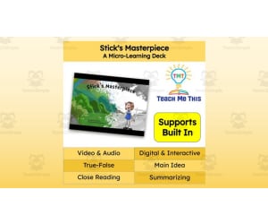 Stick's Masterpiece: A Micro-Learning Deck | Reading Activities
