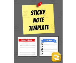 Sticky Note Template (Editable in Google Slides)