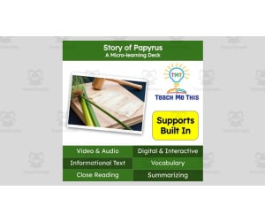 Story of Papyrus | Reading Comprehension Deck | Interactive Lesson