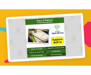 Story of Papyrus | Reading Comprehension Deck | Interactive Lesson