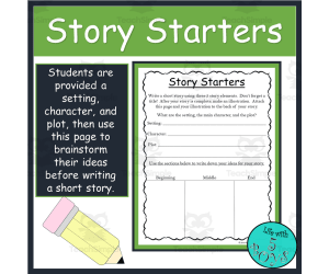 Story Starters Brainstorm Page