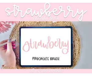 Strawberry Procreate Brush