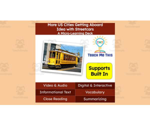 Streetcars | Reading Comprehension Deck | Interactive Lesson