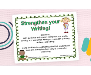Strengthen Your Writing Revision and Editing Activity