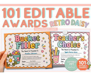Student Awards & Certificates Editable Classroom Recognition Awards