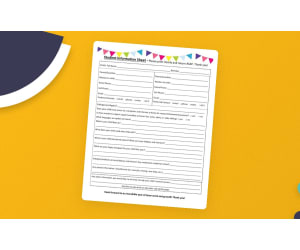 Student Info for Parents to Fill Out