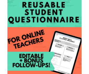 Student Onboarding Questionnaire & Maintenance Plan