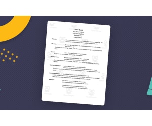 Student Resume Template & Example