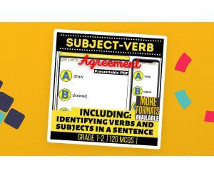 Subject-Verb Agreement Practice Grades 1-2 Grammar Presentable PDF