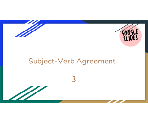 Subject-Verb Agreement Sample - Grades 1-2 Grammar (Slides)