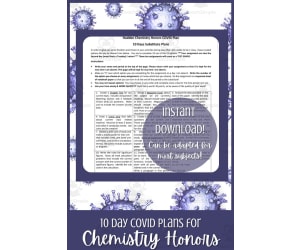 Substitute Plan: Chemistry COVID -  10 Days