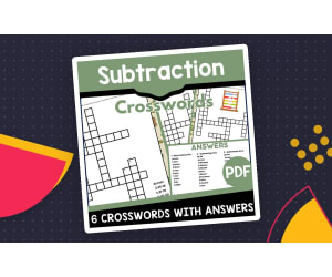 Subtraction Crosswords (PDF)