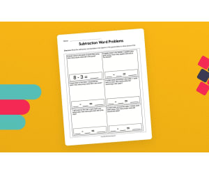 Subtraction Equations Word Problems Worksheet