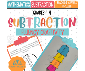 Subtraction Fluency Craftivity
