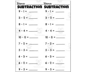 Subtraction Practice
