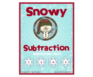 Subtraction With 2-3-4-5 Differences Activity