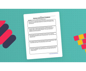 Subtraction Word Problems Worksheet