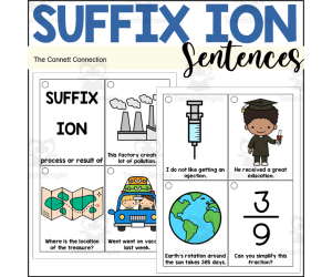 Suffix ION Sentence Reading Rings