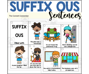 Suffix OUS Sentence Reading Rings