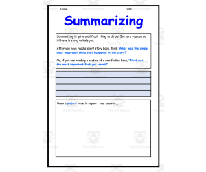 Summarizing Activities