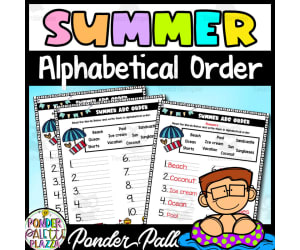 Summer Alphabetical Order Activity + Answers