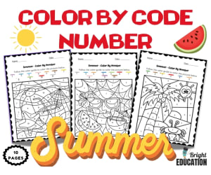 Summer Coloring Pages – End of the Year Coloring Sheets