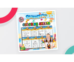 Summer Coloring Pages for Preschool and Kindergarten | Beach