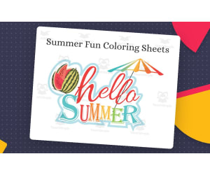 Summer Fun Coloring Pages