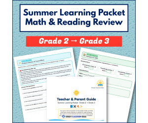 Summer Learning Packet Grade 2 to Grade 3 | Math & Reading Review