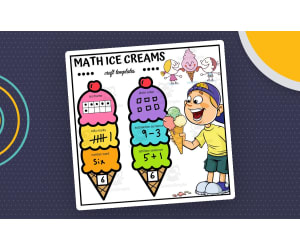 Summer Math Fun: Ice Cream Craft - Numbers 1-20