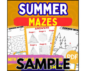 Summer Maze: 1 Page Sample (PDF)
